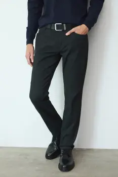 Medicine pantaloni culoarea negru, drept imagine