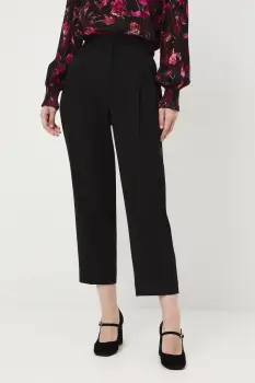 Medicine pantaloni culoarea negru, lat, medium waist imagine