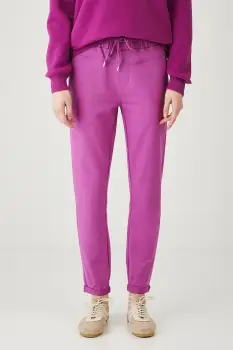 Medicine pantaloni culoarea violet, uni imagine