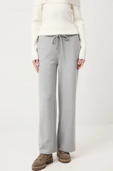 Medicine pantaloni de trening culoarea gri, melanj imagine