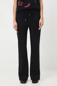 Medicine pantaloni de trening culoarea negru, neted imagine