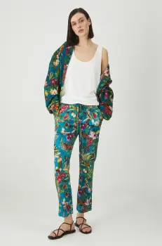 Medicine pantaloni de trening culoarea verde imagine