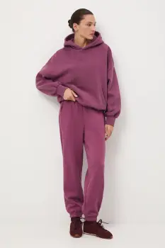 Medicine pantaloni de trening culoarea violet, neted imagine