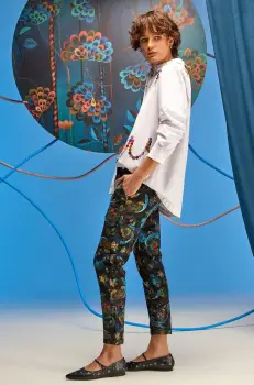 Medicine pantaloni de trening femei, culoarea negru, modelator imagine