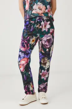 Medicine pantaloni de trening femei, culoarea verde, modelator imagine