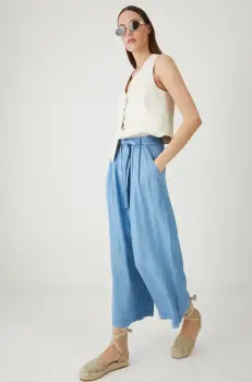 Medicine pantaloni lat, high waist imagine