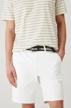 Medicine pantaloni scurti barbati, culoarea alb imagine