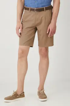 Medicine pantaloni scurti barbati, culoarea bej imagine