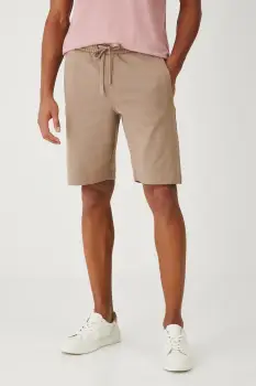 Medicine pantaloni scurti barbati, culoarea maro imagine