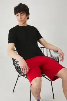 Medicine pantaloni scurti barbati, culoarea rosu imagine