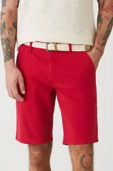 Medicine pantaloni scurti barbati, culoarea rosu imagine