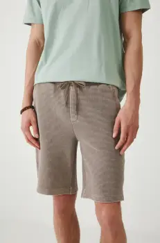 Medicine pantaloni scurti culoarea maro imagine