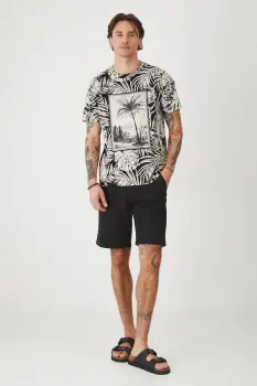 Medicine pantaloni scurti culoarea negru imagine