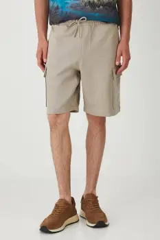 Medicine pantaloni scurti din bumbac culoarea bej imagine