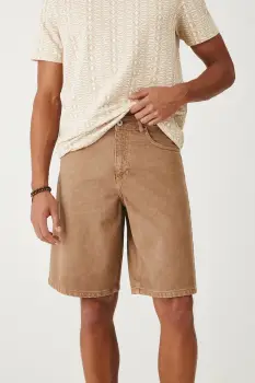 Medicine pantaloni scurti din bumbac culoarea bej imagine