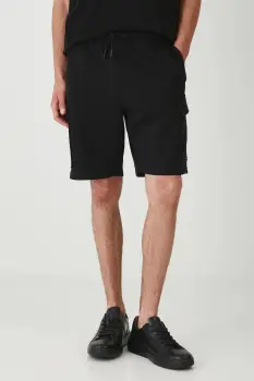 Medicine pantaloni scurti din bumbac culoarea negru imagine