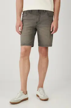 Medicine pantaloni scurti jeans culoarea negru imagine