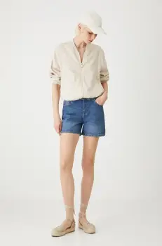 Medicine pantaloni scurti neted, medium waist imagine