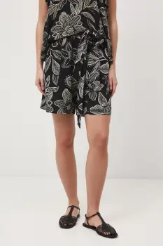 Medicine pantaloni scurti pentru femei, cu adaos de in imagine