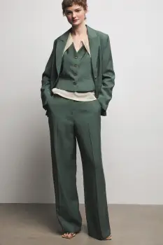 Medicine pantaloni wide leg de dama cu vascoza imagine