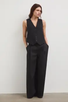 Medicine pantaloni wide leg pentru femei, din in imagine