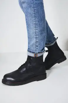 Medicine pantofi inalti barbati, culoarea negru imagine