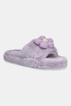 Medicine papuci de casa culoarea violet imagine