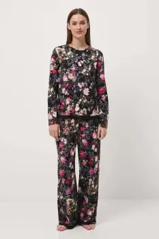 Medicine pijama culoarea negru imagine