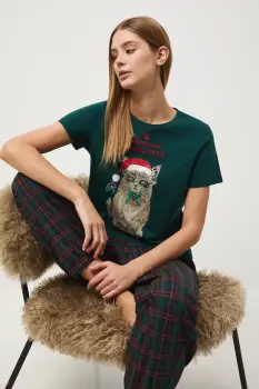 Medicine pijamale de bumbac bumbac imagine