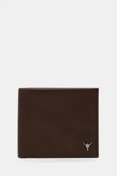 Medicine portofel de piele culoarea maro imagine