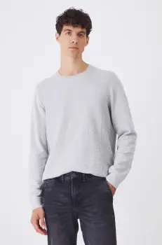Medicine pulover barbati, culoarea gri, light imagine