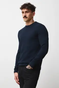 Medicine pulover culoarea albastru marin, light imagine