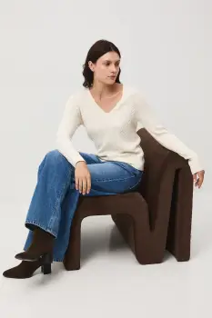 Medicine pulover culoarea bej imagine