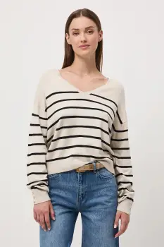 Medicine pulover culoarea bej imagine