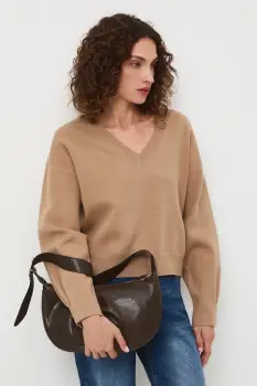 Medicine pulover culoarea bej imagine