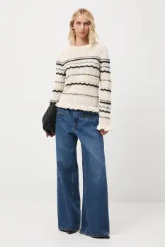 Medicine pulover culoarea bej imagine