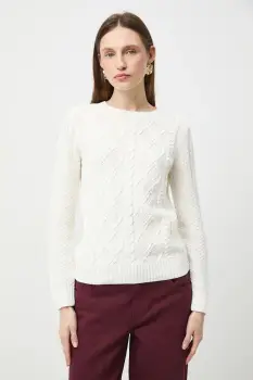 Medicine pulover culoarea bej, calduros imagine