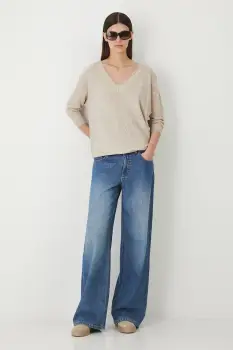 Medicine pulover culoarea bej, light imagine