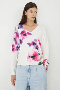 Medicine pulover culoarea bej, light imagine