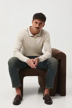 Medicine pulover culoarea bej, light imagine