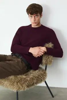 Medicine pulover culoarea bordo imagine