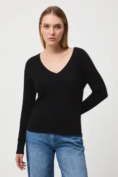 Medicine pulover culoarea negru imagine