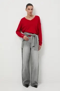 Medicine pulover culoarea rosu, light imagine