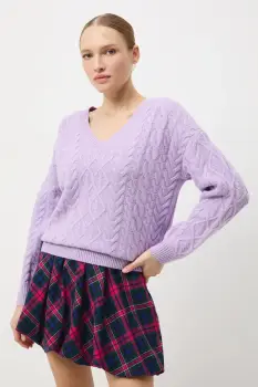 Medicine pulover culoarea roz, calduros imagine