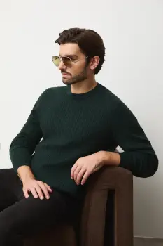 Medicine pulover culoarea verde imagine