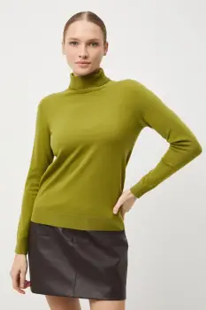 Medicine pulover culoarea verde, light, cu guler imagine