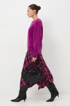 Medicine pulover culoarea violet imagine