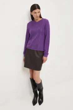 Medicine pulover culoarea violet imagine