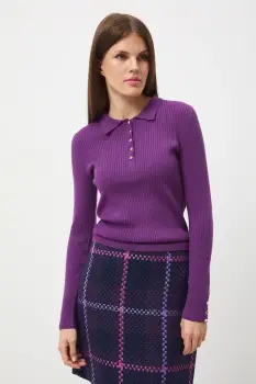 Medicine pulover culoarea violet imagine