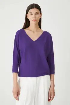 Medicine pulover culoarea violet, light imagine